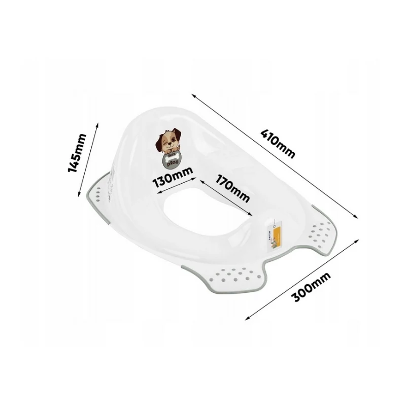 keeeper Toilet Training Seat with Anti-Slip Function 'Ewa Dogs' White 30x40x15cm
