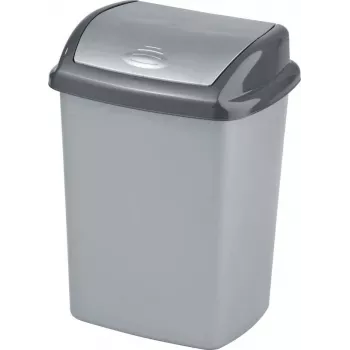 Curver Dominik 25L Waste Bucket Silver
