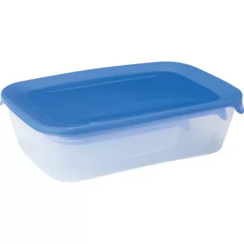 CURVER Fresh&Go Rectangular Food Containers Set of 3 (2L, 1L, 0.5L) Blue
