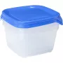 Curver Fresh & Go Set of 3 Square Food Containers 1.2L Blue