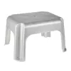 KEEEPER Stool Tim 36.5 x 30 x 24 cm Light Silver, FSC-Certified Bamboo, 150 kg Capacity