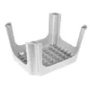 KEEEPER Stool Tim 36.5 x 30 x 24 cm Light Silver, FSC-Certified Bamboo, 150 kg Capacity