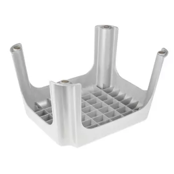 KEEEPER Stool Tim 36.5 x 30 x 24 cm Light Silver, FSC-Certified Bamboo, 150 kg Capacity