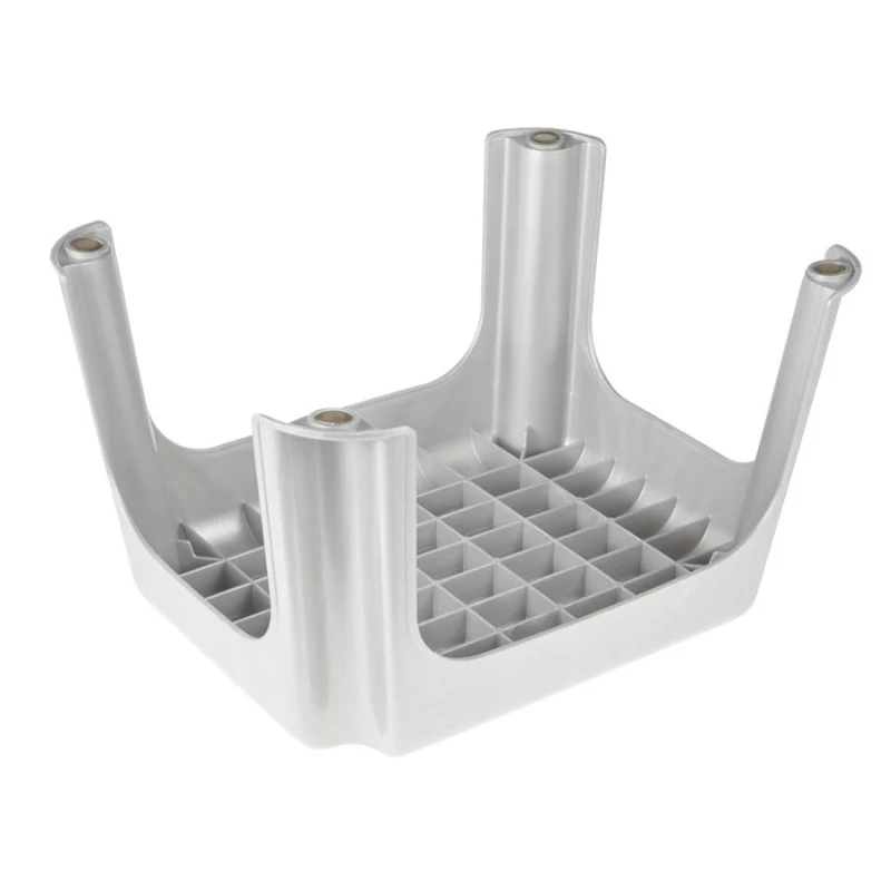 KEEEPER Stool Tim 36.5 x 30 x 24 cm Light Silver, FSC-Certified Bamboo, 150 kg Capacity
