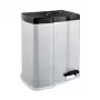 KEEEPER Pedal Bin for Waste Sorting 7+15L Gunnar 39.5x29x43.5cm Light Silver