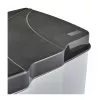 KEEEPER Pedal Bin for Waste Sorting 7+15L Gunnar 39.5x29x43.5cm Light Silver