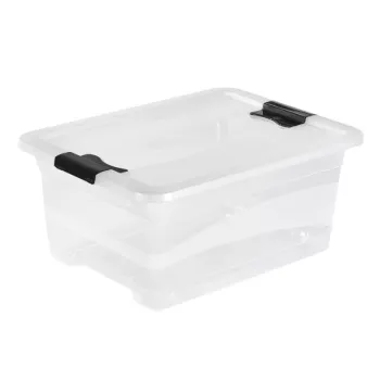 keeeper Crystalbox Cornelia Storage Box with Lid, 12 L, Transparent, 39.5 x 29.5 x 17.5 cm