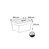 keeeper Crystalbox Cornelia Storage Box with Lid, 12 L, Transparent, 39.5 x 29.5 x 17.5 cm