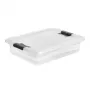 keeeper Crystalbox Cornelia Storage Box with Lid, 7 L, Transparent, Polypropylene, Food Safe, Stackable, 39.5 x 29.5 x 9.5 cm