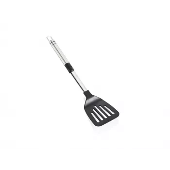 LEIFHEIT ProLine Nylon Spatula with Stainless Steel Handle, 33 cm, Black