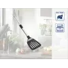 LEIFHEIT ProLine Nylon Spatula with Stainless Steel Handle, 33 cm, Black