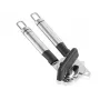 LEIFHEIT ProLine Stainless Steel Manual Can Opener with Bottle Opener, Silver/Black