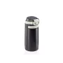 LEIFHEIT Thermo Mug Flip 350 ml Black Vacuum Insulated Travel Mug with Flip-Top Lid