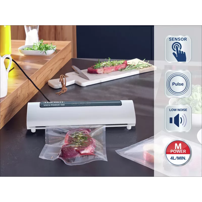 LEIFHEIT Vacu Power 100 Vacuum Sealer White/Silver