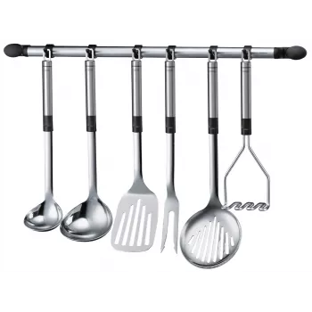 LEIFHEIT ProLine Kitchen Utensil Holder, Stainless Steel, Silver, 10.5 x 15 cm, Freestanding