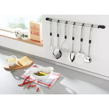 LEIFHEIT ProLine Kitchen Utensil Holder, Stainless Steel, Silver, 10.5 x 15 cm, Freestanding