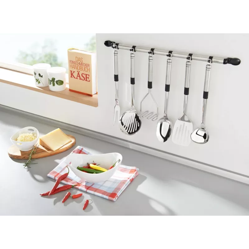 LEIFHEIT ProLine Kitchen Utensil Holder, Stainless Steel, Silver, 10.5 x 15 cm, Freestanding