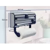LEIFHEIT Parat Royal Wall-Mounted Dispenser for Paper, Foil & Film, White/Silver