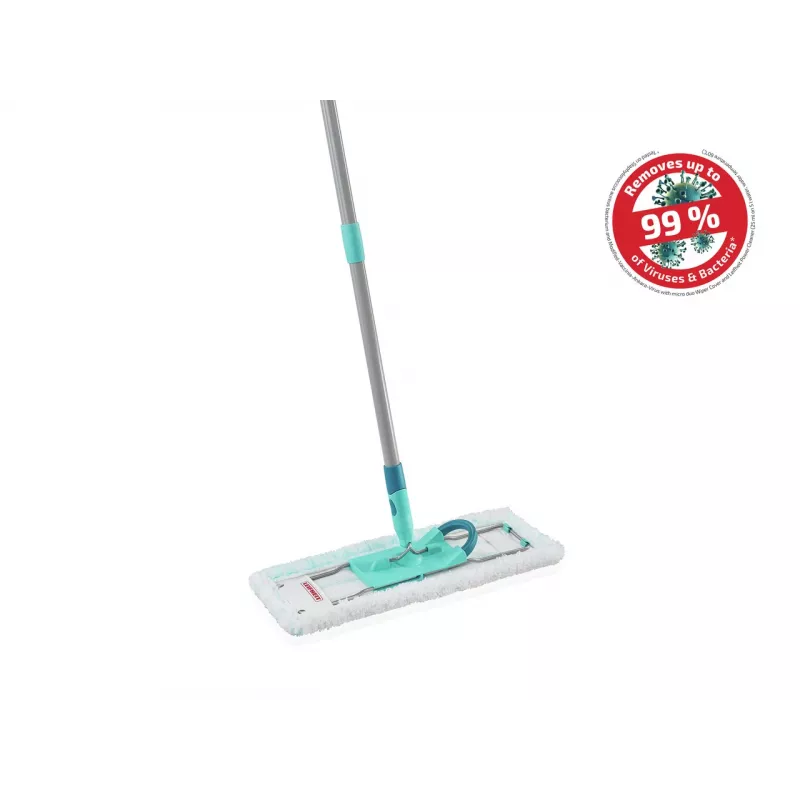 LEIFHEIT Profi XL Micro Duo 42 cm Floor Brush with Foldable Handle