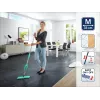 LEIFHEIT Picobello M Micro Duo Floor Wiper with Telescopic Handle, 33 cm Cleaning Width, Green/White