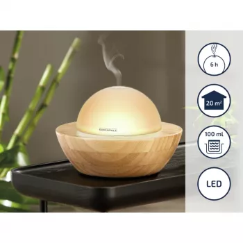 SOEHNLE Air Aromatizer Modena Ultrasonic Aroma Diffuser, 100 ml Tank, Up to 6h Runtime, LED Colour-Changing Light, White