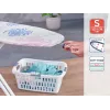 LEIFHEIT Cotton Classic S Ironing Board Cover 112x34 cm, 100% Cotton, Foam Padding, Drawstring Fit, Blue/White Pattern