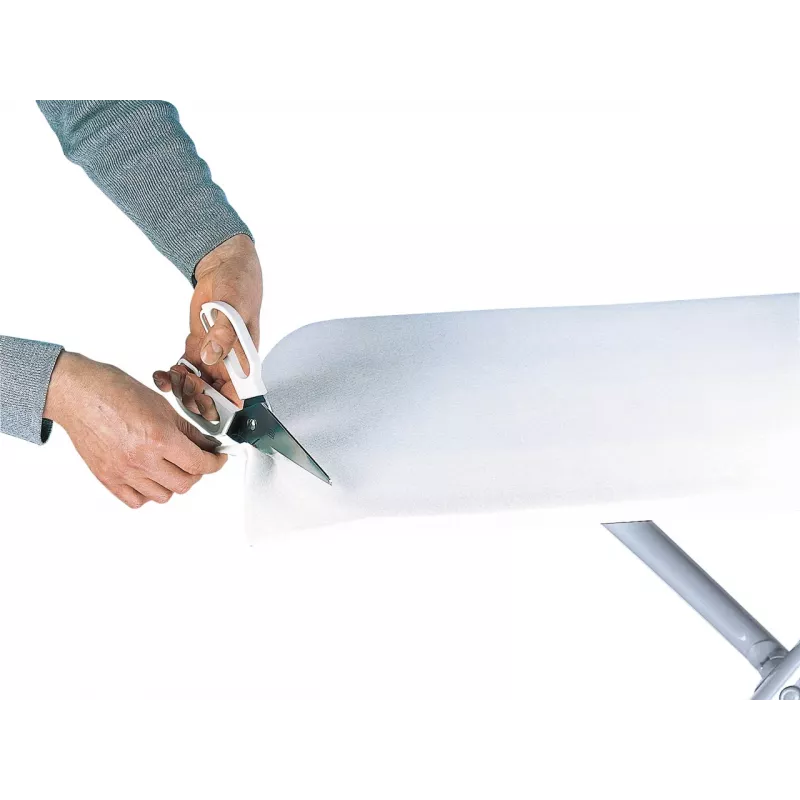 LEIFHEIT Ironing Board Padding, Universal Fit, Trimmable, 140 x 50 cm, White