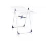 LEIFHEIT Classic 200 Flex Tumble Dryer, 20 m Drying Length, Foldable Standing Wing Dryer, White/Blue
