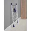 LEIFHEIT Classic 200 Flex Tumble Dryer, 20 m Drying Length, Foldable Standing Wing Dryer, White/Blue