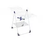 LEIFHEIT Classic 250 Flex Tumble Dryer - 25 m Drying Length, Height-Adjustable Wings, Foldable, White/Blue