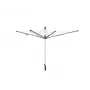LEIFHEIT Linomatic 600 Plus Rotary Tumble Dryer, 60 m Drying Line, Aluminium Frame, Automatic Line Retraction, Silver/Grey
