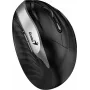 UNITEK Genius Ergo 8250S Wireless Ergonomic Mouse, 1600 DPI, Black-Silver