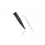 LEIFHEIT Screw-in Ground Anchor for Rotary Dryers, Galvanized Steel, 50 mm Pole, 44 cm, Green Lid