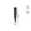 LEIFHEIT Screw-in Ground Anchor for Rotary Dryers, Galvanized Steel, 50 mm Pole, 44 cm, Green Lid