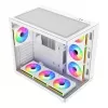 FSP Fortron M341-WA Mid-Tower PC Case with Tempered Glass and 4 ARGB Fans