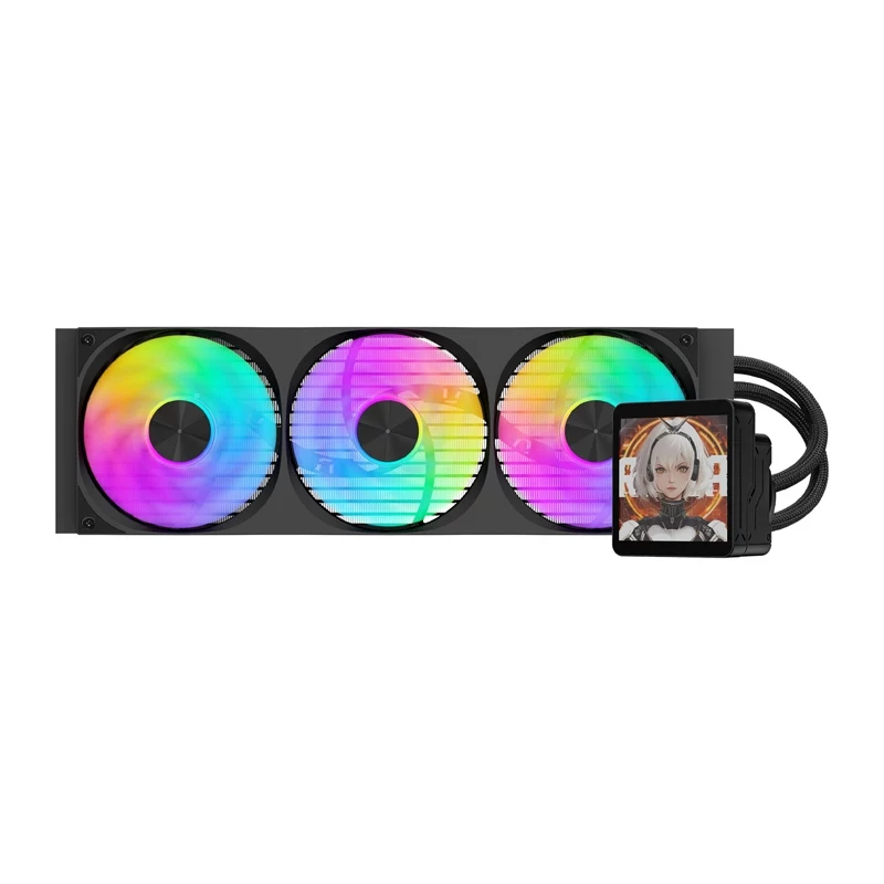 DarkFlash DV360S MAX 360mm ARGB AIO Liquid CPU Cooler - Black
