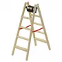 HAILO H77 ComfortLine Double-Sided Wooden Step Ladder 2x5 Steps