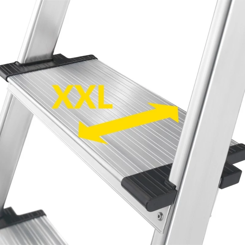HAILO L85 ComfortLine Aluminium Household Ladder, 7 Steps, 150 kg, EN 131