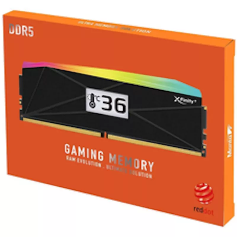 V-Color Manta XFinity+ aRGB 32GB (2x16GB) DDR5-6000 CL28 Desktop Memory Kit, Black