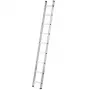 Hailo ProfiStep uno 7109-007 Aluminium Leaning Ladder, 7 Rungs, Max. Working Height 3.5 m, Silver