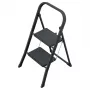 HAILO K44 StandardLine Folding Step Bench with Safety Handle, 2 Steps, Steel, Black, 150 kg