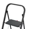 HAILO K44 StandardLine Folding Step Bench, 3 Steps, Safety Handle, Black, 150 kg