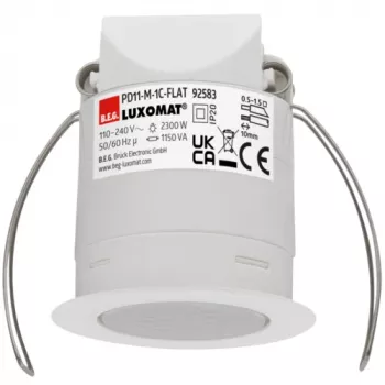 BEG BRCK LUXOMAT PD11-M-92583 Super Flat Ceiling Presence Detector for Cavity Wall, PIR, 360°, 2300W, White