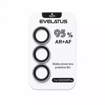 Evelatus Samsung Galaxy S26 Camera Lens Protector Armor Clear - 9H Tempered Glass, Ultra-Thin, Anti-Fingerprint, Bubble-Free