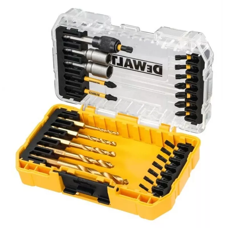 DEWALT DT70735T-QZ 25-Piece EXTREME FLEXTORQ Screwdriver Bit Set with Magnetic Bit Holder, TSTAK Case