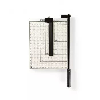 Nedis PACU110A4 Rotary Paper Cutter A4 10 Sheets Black Grey