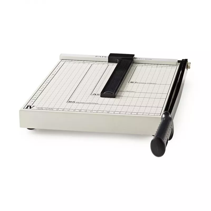 Nedis PACU110A4 Rotary Paper Cutter A4 10 Sheets Black Grey
