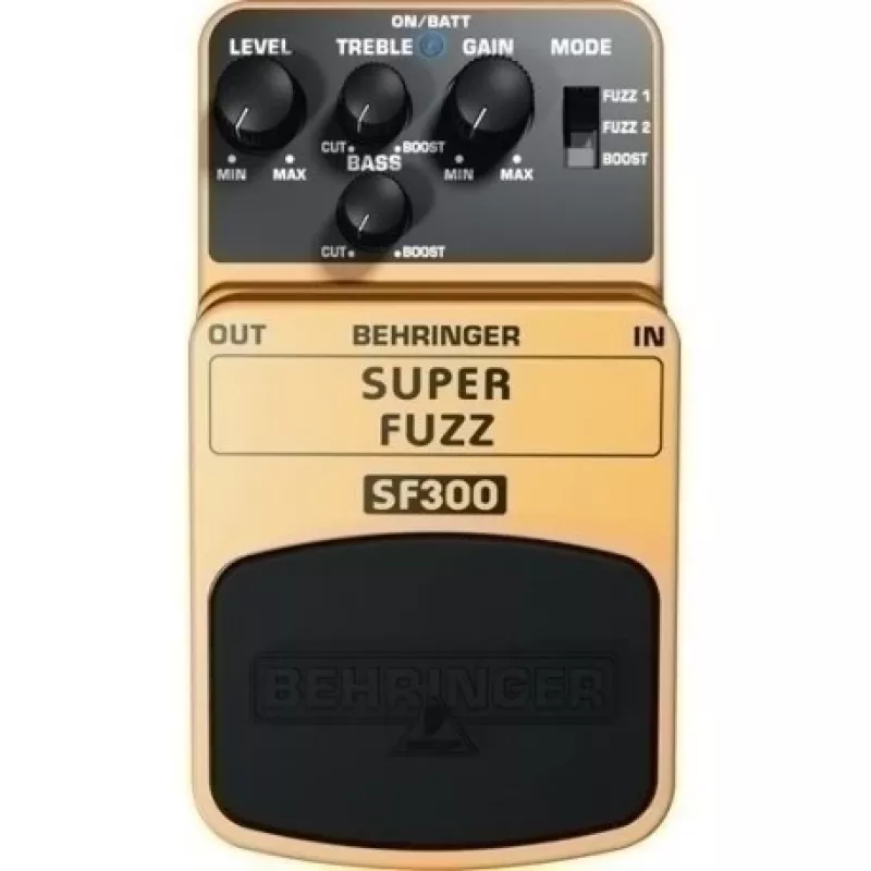 Behringer SF300 Super Fuzz Pedal with 3 Modes for Electric Guitar