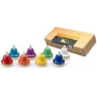 Stagg TB SET - 8-Note Diatonic Desk Bells with Push-Button Mechanism, Colour-Coded, C5-C6