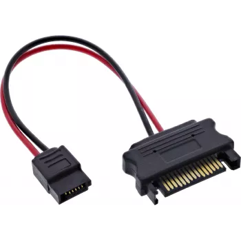 InLine® SATA Power Adapter Cable, SATA Female to SlimSATA Male, 0.15 m
